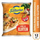 Tapas para Empanadas Libre de Gluten La Salteña x 12 u.