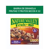 Barra de granola Nature Valley con Frutas y Frutas secas 12u. x 35gr