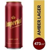 Cerveza Amber Lager Lata Imperial 473 ml