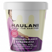 Pote Helado Chocolate Blanco y Frambuesa Haulani 450 ml