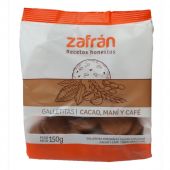 Galletitas Dulces de Cacao, Maní y Café Sin Tacc Zafrán 150gr.