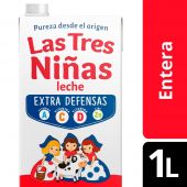 Leche Entera Extra defensas Las Tres Niñas 1 Lt.