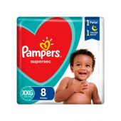 Pañales Supersec Pampers XXG PLUS