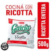 Ricotta García Entera Baja en sodio 500gr