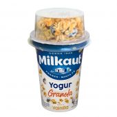 Yogur Entero Vainilla con Granola Milkaut x 155 gr.