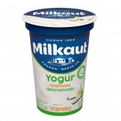 Yogur Cremoso Descremado Vainilla Milkaut 190gr
