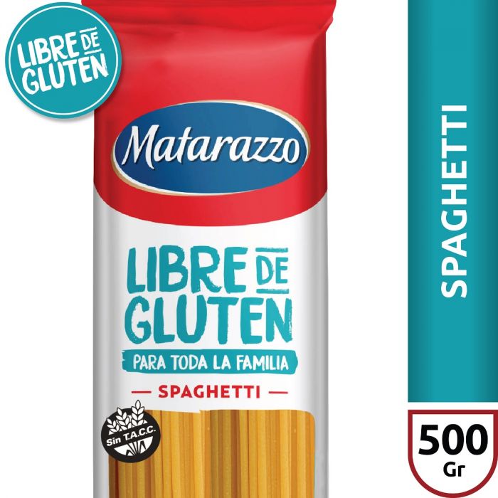 Fideos spaghetti libre de gluten Matarazzo x 500 g