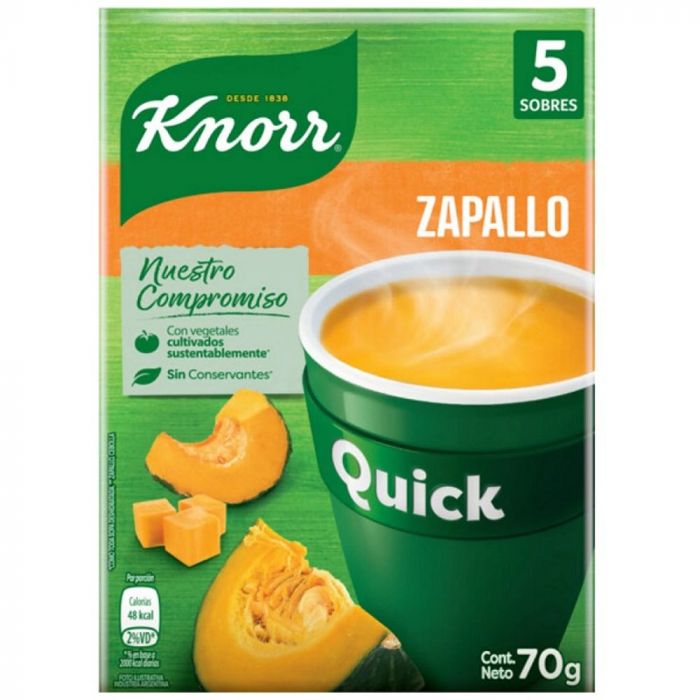 Sopa Knorr Zapallo, Romero y Pimienta 5 u