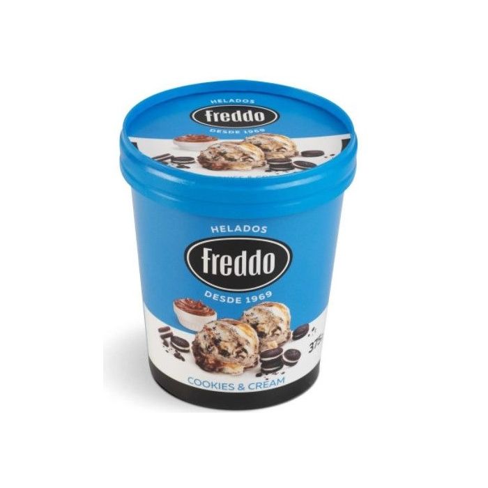 Pote Helado Cookies & Cream Freddo 375 gr.
