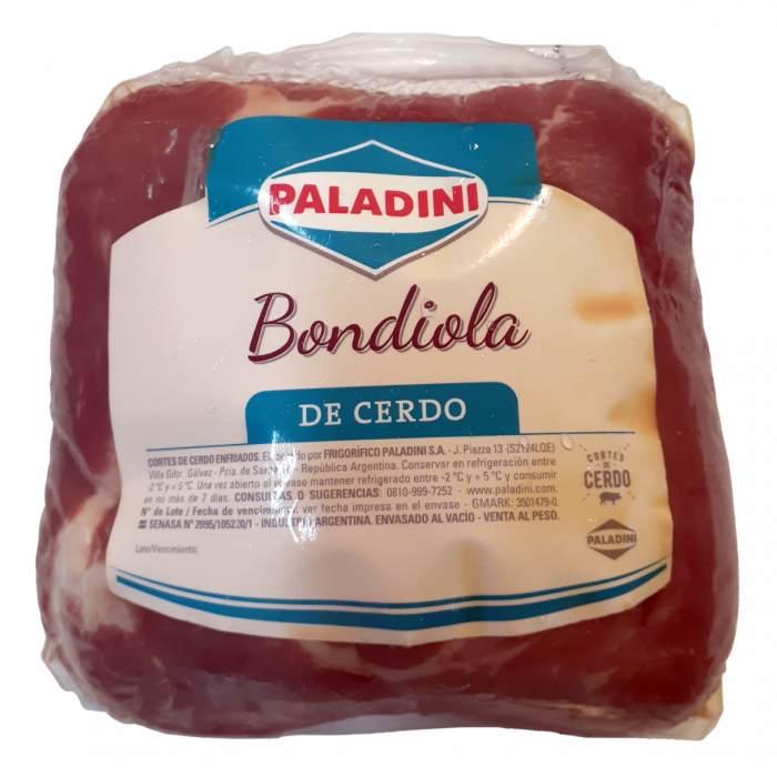 Bondiola de Cerdo Paladini x 900 gr Aprox