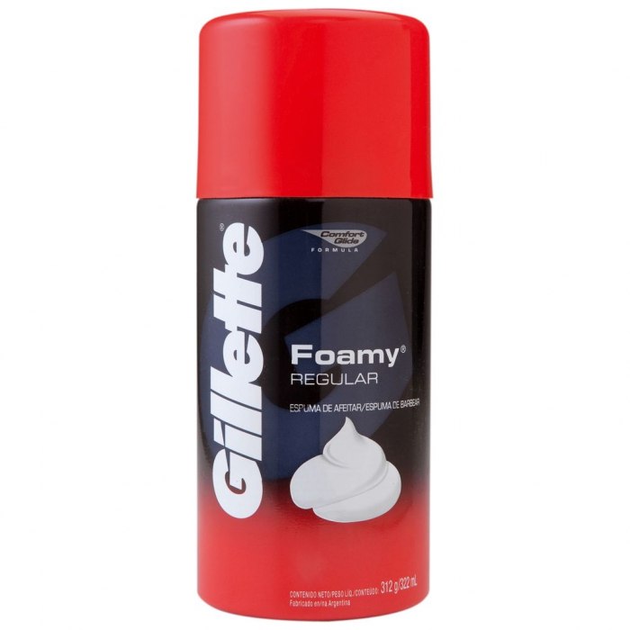 Espuma para Afeitar Foamy Regular Gillette 312 gr.