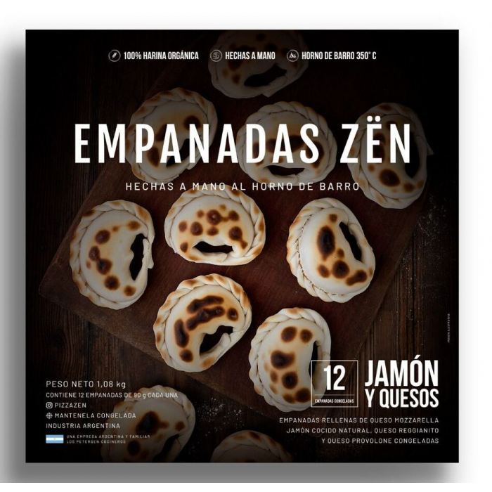 Empanadas Jamon y Queso Zën 12u.