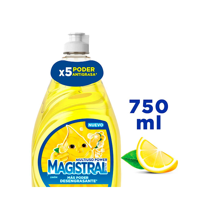 Detergente Lavavajillas Magistral Limon 750 ml