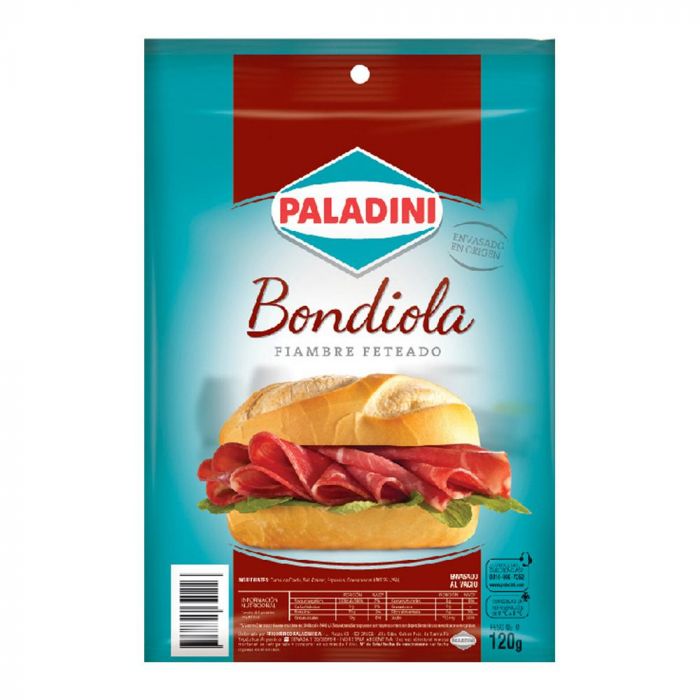 Bondiola Feteada Paladini 120gr