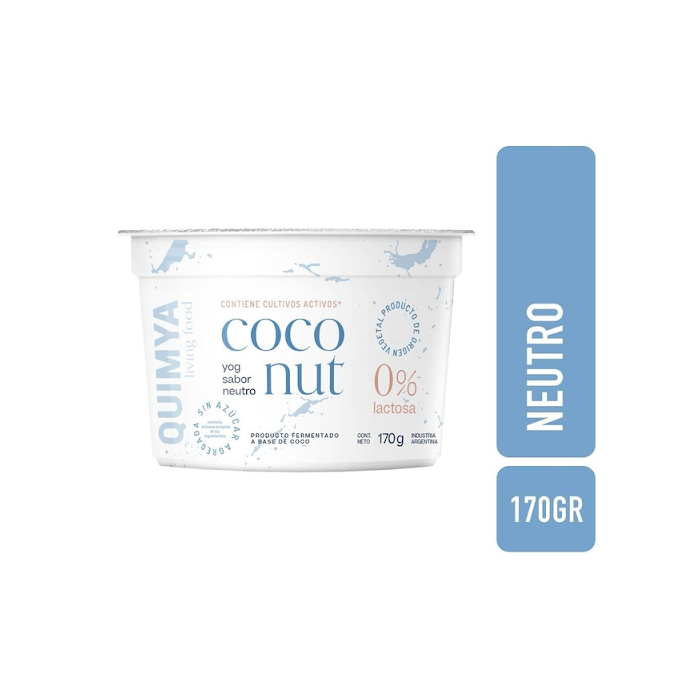 Yogur a Base de Coco Griego Neutro Quimya 170g
