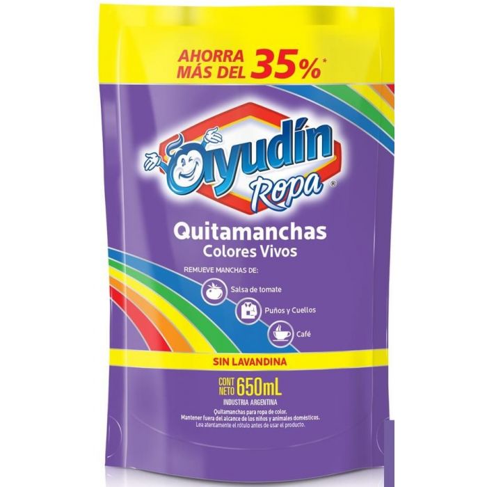Quitamanchas Colores Vivos Ayudín 600 ml.
