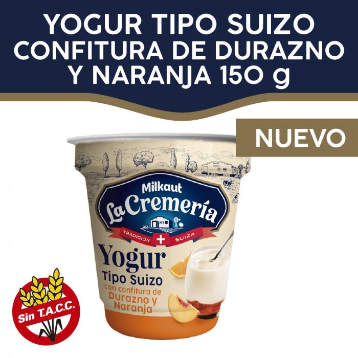 Yogur Milkaut La Cremeria Durazno y Naranja 120 gr