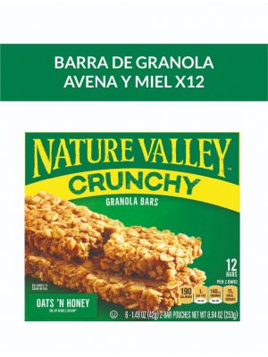 Barra de granola Nature Valley Avena y Miel 6u. x 42gr