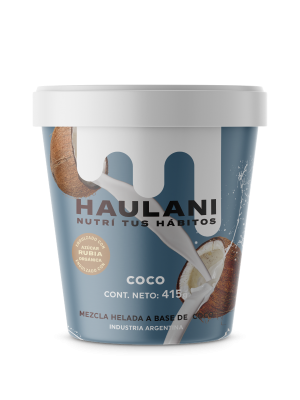 Pote Helado Coco Haulani 450 ml